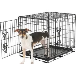 Frisco Fold & Carry Double Door Collapsible Wire Dog Crate & Frisco Gray Basket Weave Dog Crate Mat 6 Frisco Fold & Carry Double Door Collapsible Wire Dog Crate & Frisco Gray Basket Weave Dog Crate Mat -Frisco 255477 PT2. AC SS1800 V1604096794