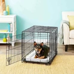 Frisco Heavy Duty Fold & Carry Double Door Collapsible Wire Dog Crate & Frisco Micro Terry Dog Crate Mat 7 Frisco Heavy Duty Fold & Carry Double Door Collapsible Wire Dog Crate & Frisco Micro Terry Dog Crate Mat -Frisco 255531 PT2. AC SS1800 V1604149293