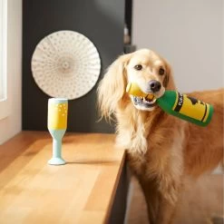 Frisco Champagne & Flute Latex Squeaky Dog Toy -Frisco 264430 PT3. AC SS1800 V1619473959