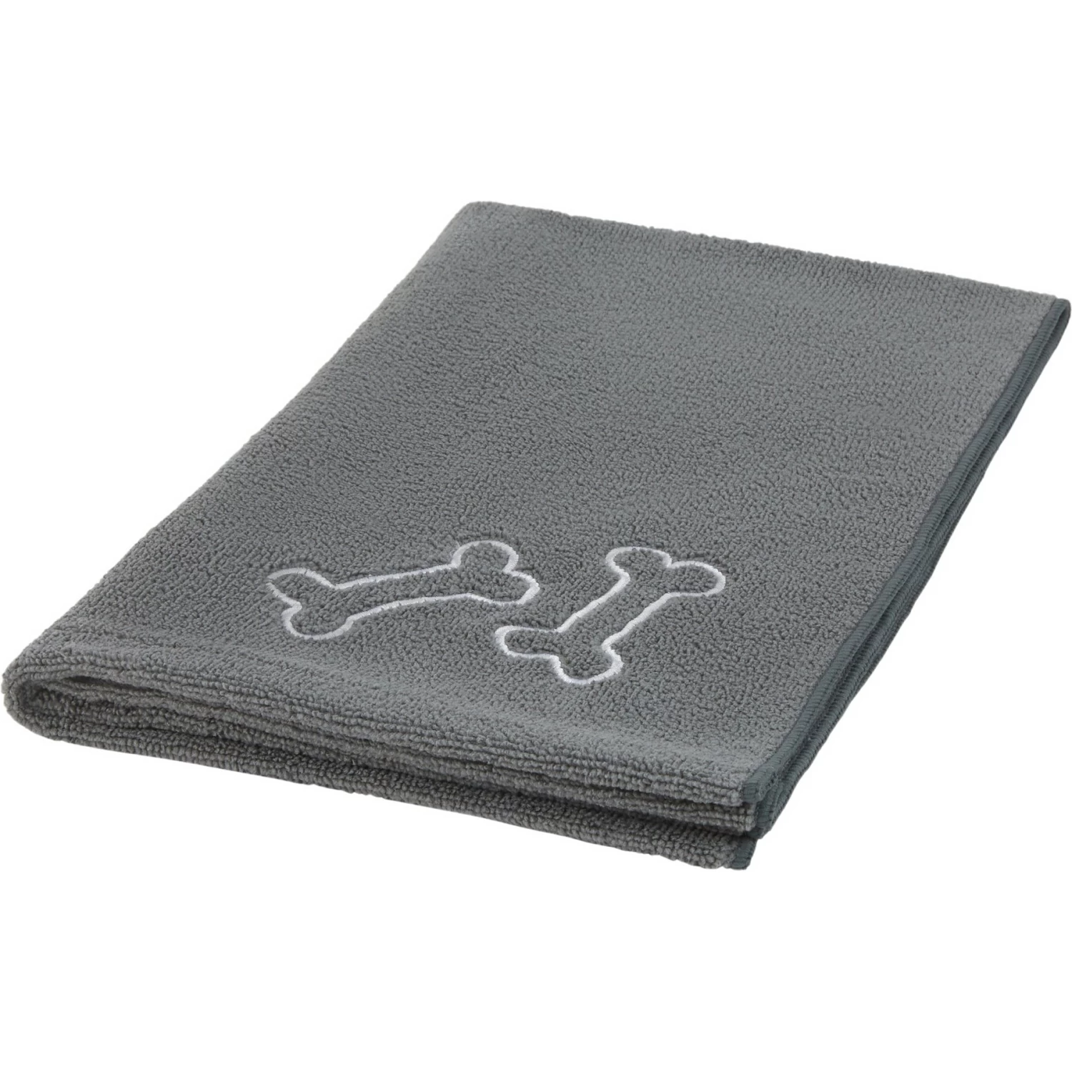 Frisco Embroidered Pawprint Microfiber Dog Bath Towel 1 Frisco Embroidered Pawprint Microfiber Dog Bath Towel