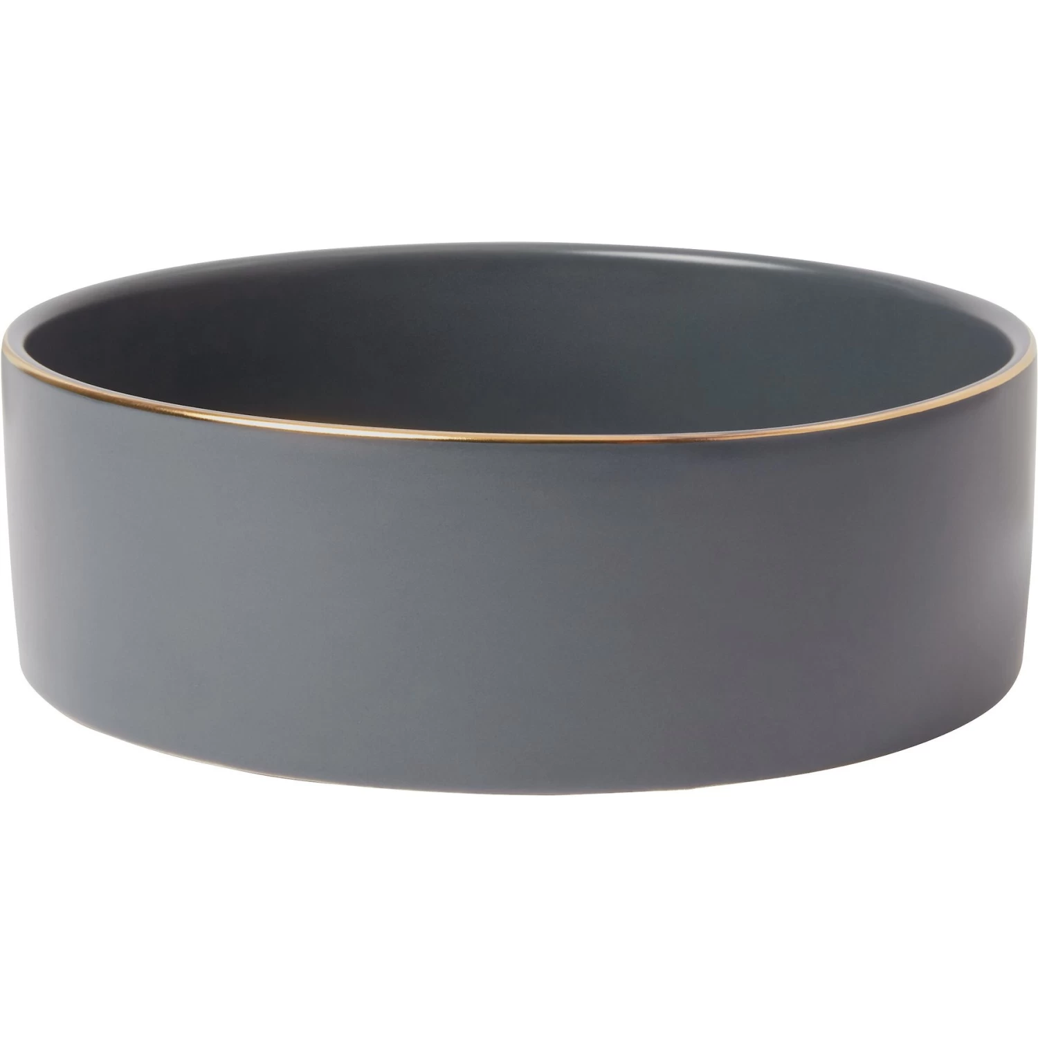 Frisco Modern Gold Rim Ceramic Dog & Cat Bowl 1 Frisco Modern Gold Rim Ceramic Dog & Cat Bowl