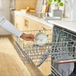 Frisco Cat Face Non-skid Ceramic Cat Bowl, White -Frisco 270229 PT6. AC SS1800 V1627669581