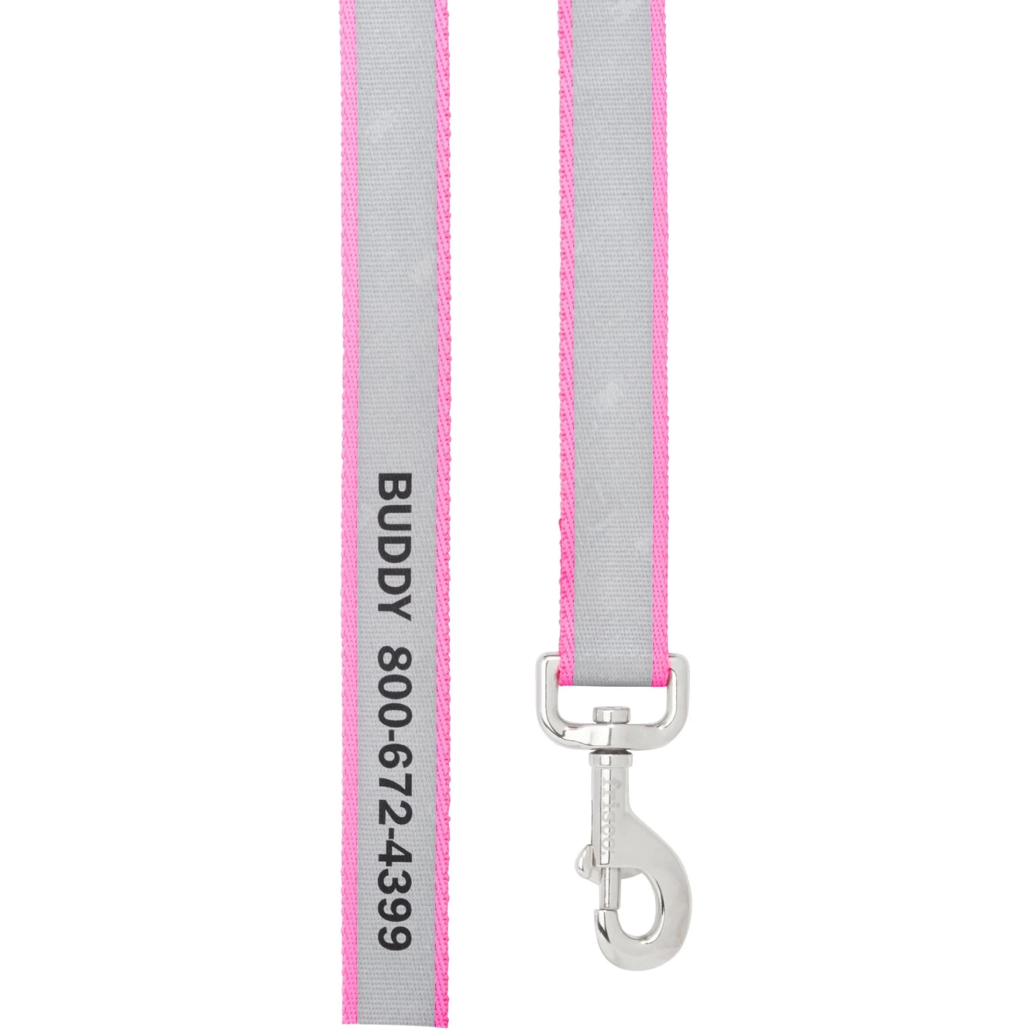 Frisco Solid Polyester Personalized Reflective Dog Leash 2 Frisco Solid Polyester Personalized Reflective Dog Leash - Image 2