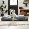 Frisco Chambray Pillow Dog Bed W/Removable Cover