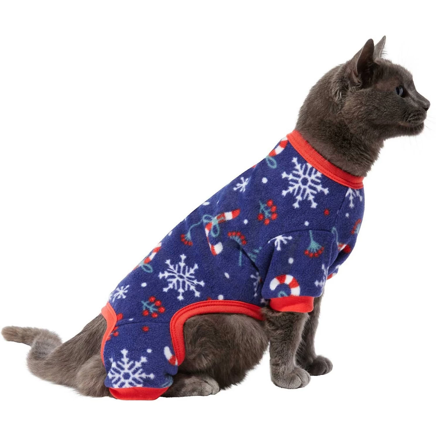 Frisco Snowy Nights Dog & Cat Cozy Polar Fleece PJs 3 Frisco Snowy Nights Dog & Cat Cozy Polar Fleece PJs - Image 3