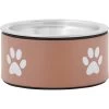Frisco Paw Print Non-Skid Stainless Steel Dog & Cat Bowl