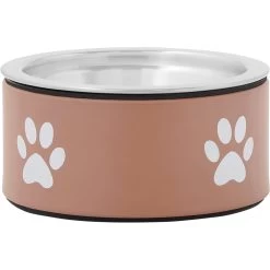 Frisco Paw Print Non-Skid Stainless Steel Dog & Cat Bowl