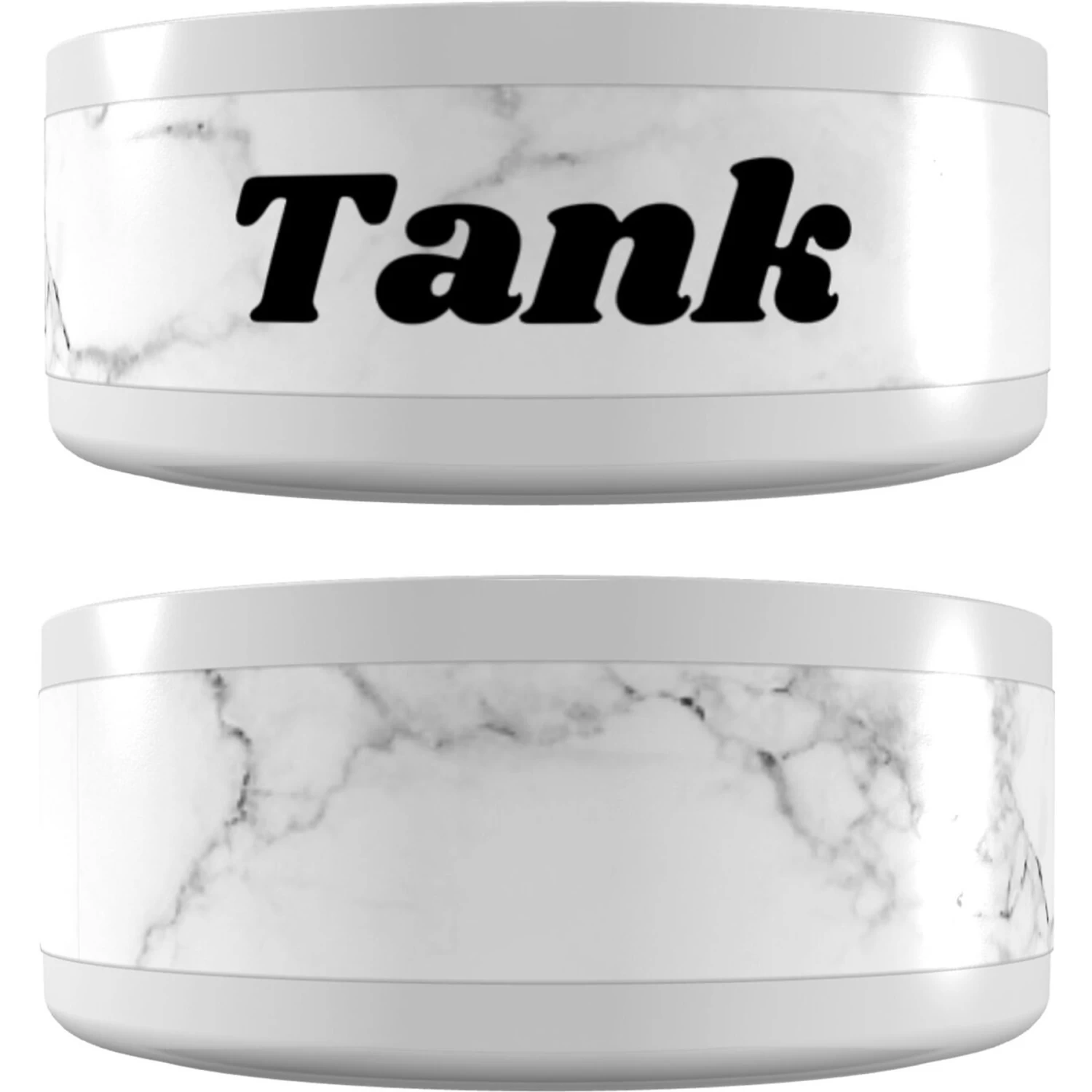 Frisco Personalized White Marble Small Dog & Cat Bowl 1 Frisco Personalized White Marble Small Dog & Cat Bowl