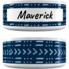 Frisco Personalized Mudcloth Dog Bowl
