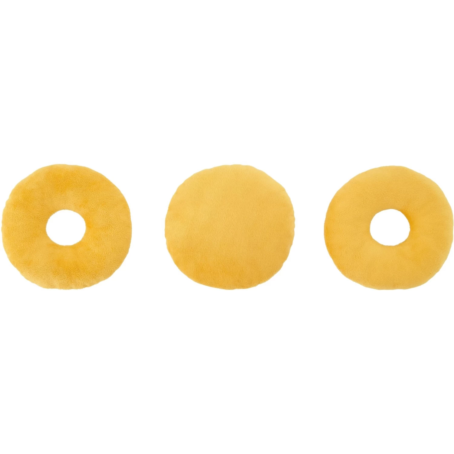 Frisco Fall Maple Bacon Donuts Plush Squeaky Dog Toy, 3 Count 2 Frisco Fall Maple Bacon Donuts Plush Squeaky Dog Toy, 3 Count - Image 2