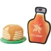 Frisco Fall Pancakes & Maple Syrup Plush Squeaky Dog Toy, 2 Count