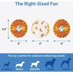 Frisco Fall Box Of Donuts Hide & Seek Puzzle Plush Squeaky Dog Toy -Frisco 285639 PT2. AC SS1800 V1636990890