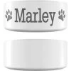 Frisco Paw Print Ceramic Personalized Dog Bowl