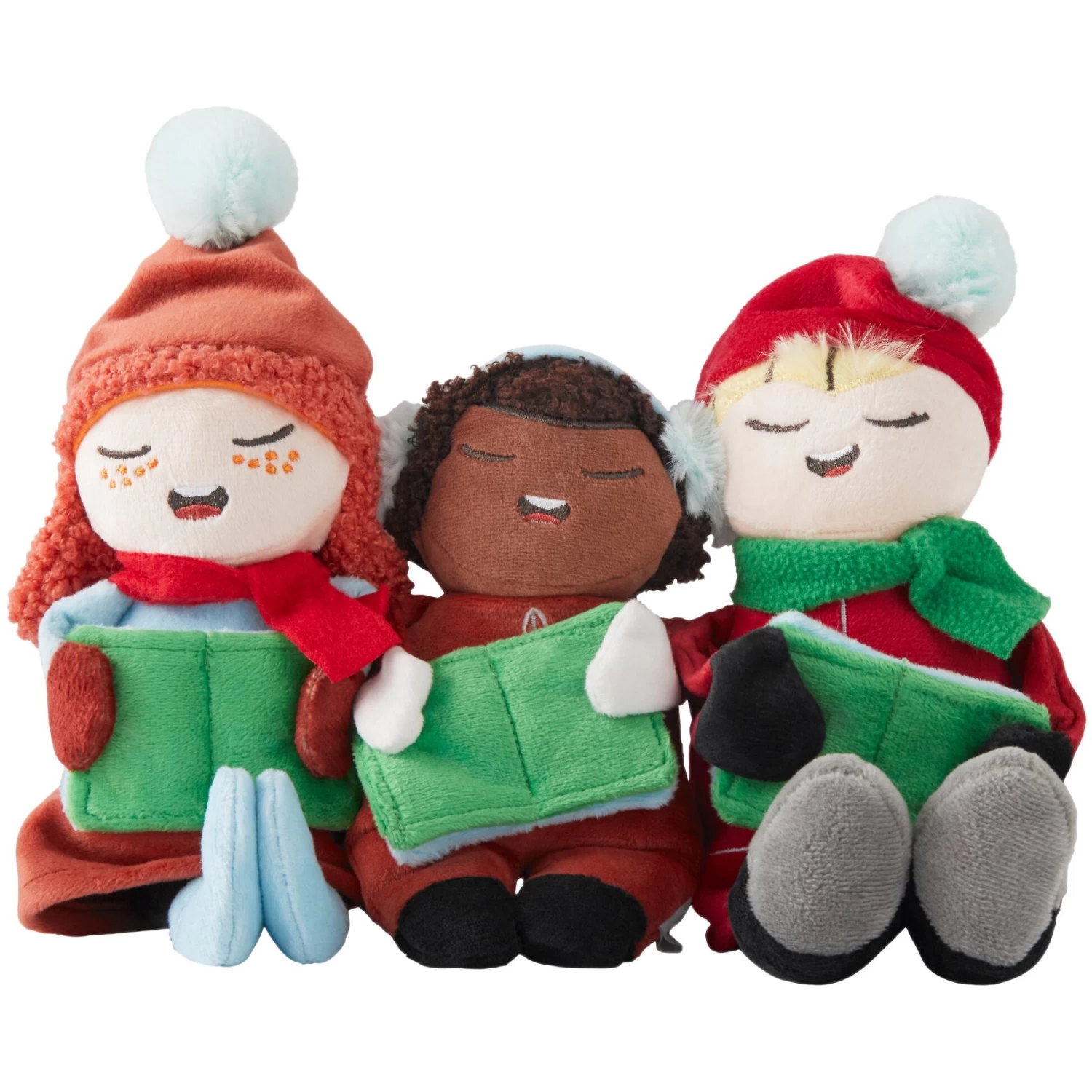 Frisco Holiday Carolers Plush Squeaky Dog Toy, 3 Count 1 Frisco Holiday Carolers Plush Squeaky Dog Toy, 3 Count
