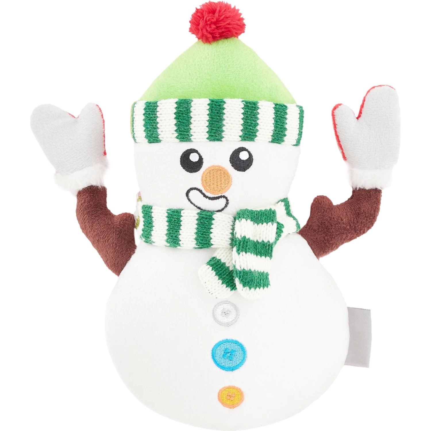 Frisco Holiday Naughty Or Nice Snowman Reversible Plush Squeaky Dog Toy 1 Frisco Holiday Naughty Or Nice Snowman Reversible Plush Squeaky Dog Toy
