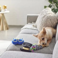 Frisco New Year's Eve Party Essentials Plush Squeaky Dog Toy -Frisco 288484 PT3. AC SS1800 V1638289955