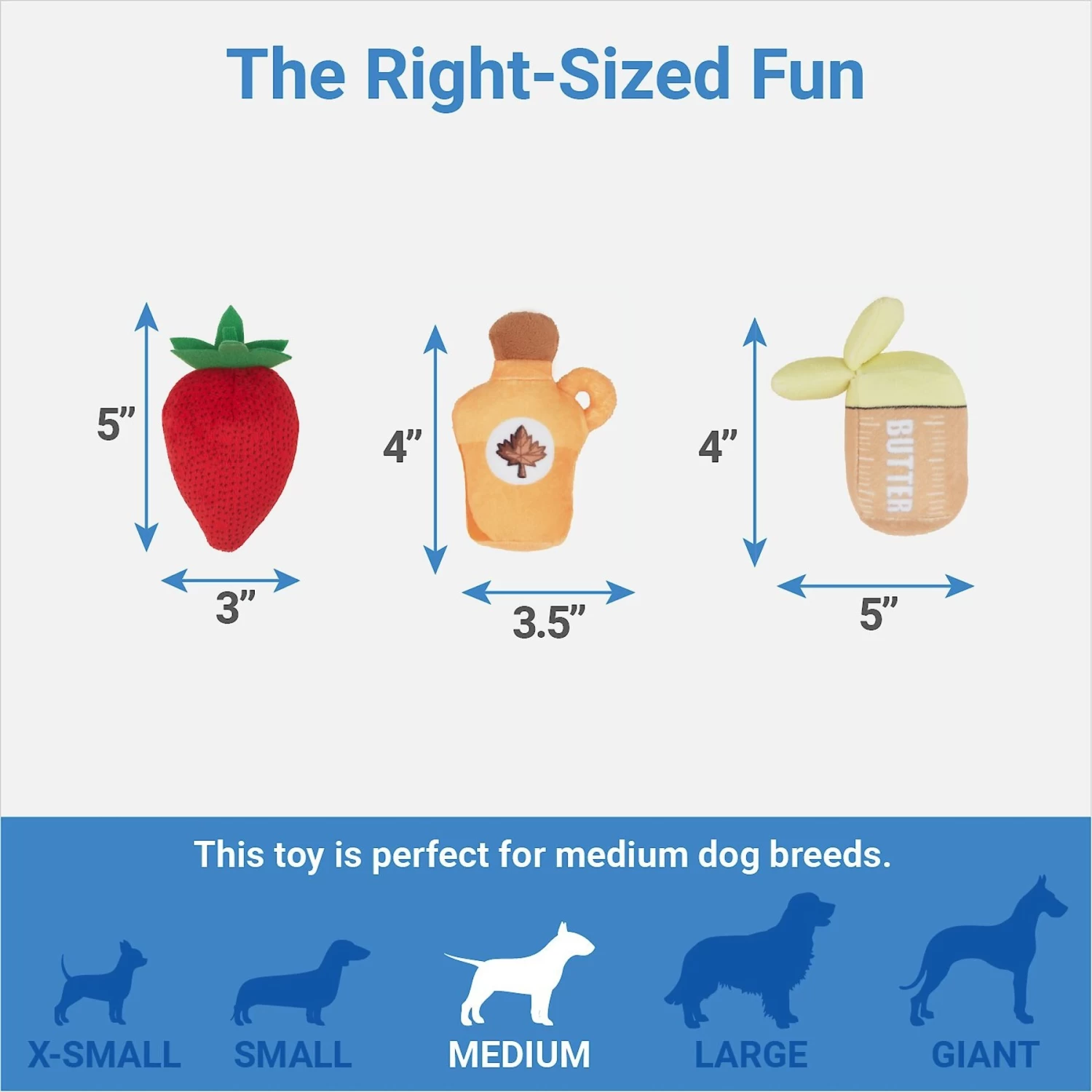 Frisco Brunch Pancake Hide & Seek Puzzle Plush Squeaky Dog Toy 3 Frisco Brunch Pancake Hide & Seek Puzzle Plush Squeaky Dog Toy - Image 3