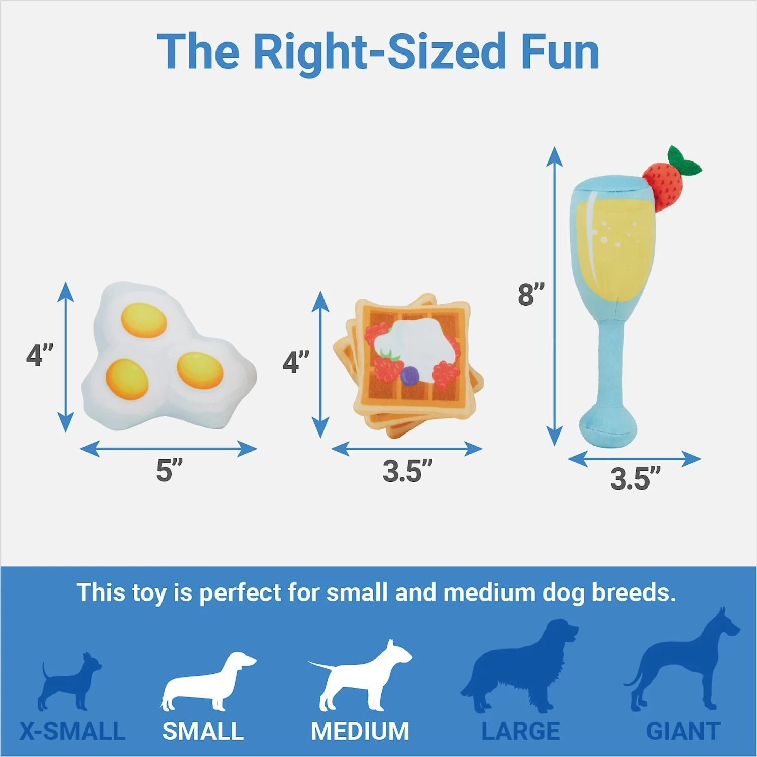 Frisco Brunch Breakfast In Bed Hide & Seek Puzzle Plush Squeaky Dog Toy 3 Frisco Brunch Breakfast In Bed Hide & Seek Puzzle Plush Squeaky Dog Toy - Image 3