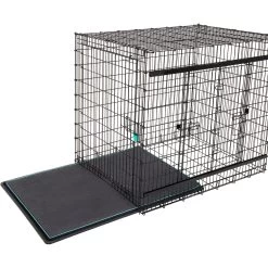 Frisco Heavy Duty Enhanced Lock Sliding Double Door Fold & Carry Wire Dog Crate & Mat Kit, 54 Inch -Frisco 297463 PT4. AC SS1800 V1633115460
