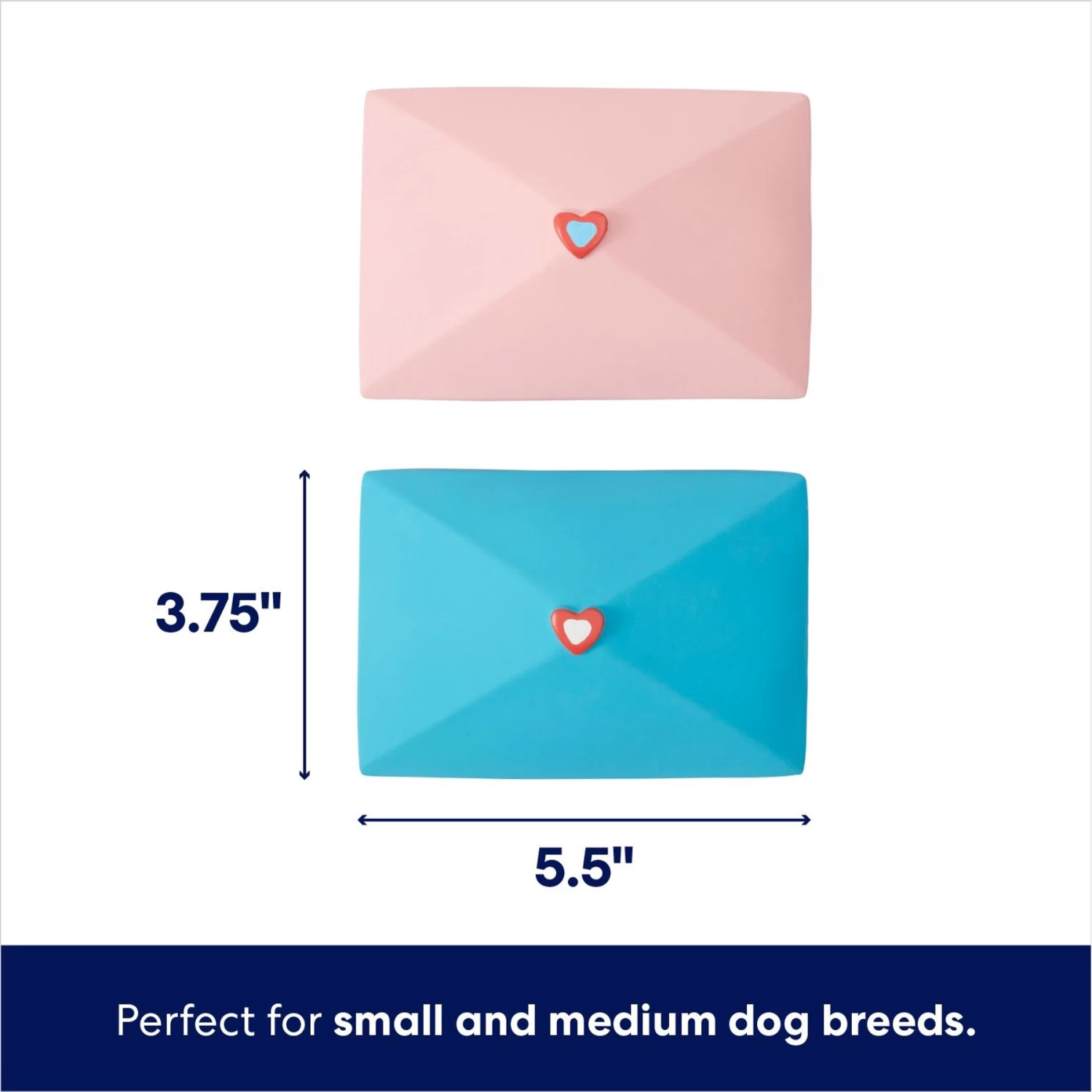 Frisco Valentine Love Letters Latex Squeaky Dog Toy 2 Frisco Valentine Love Letters Latex Squeaky Dog Toy - Image 2