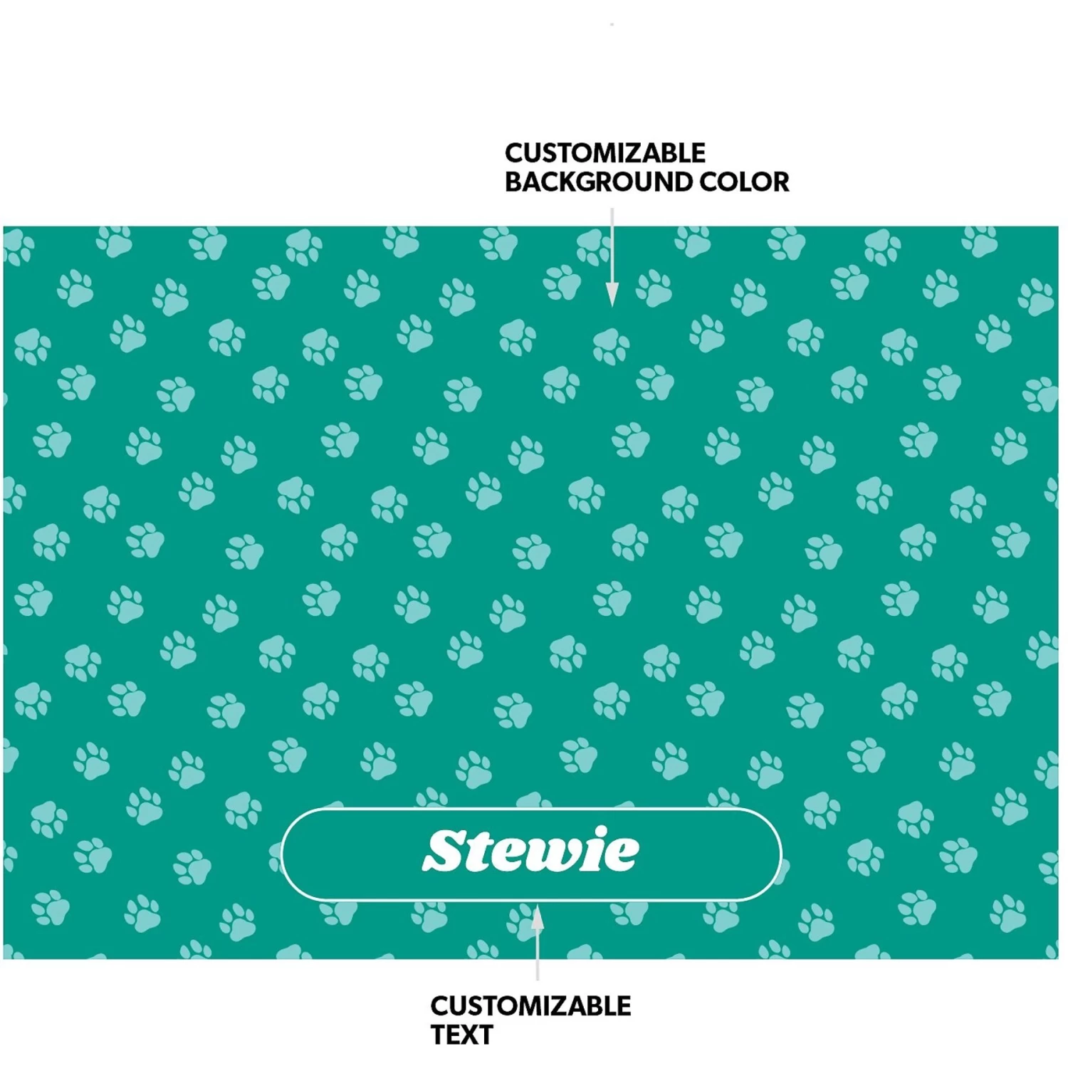 Frisco General Pet Personalized Dog & Cat Placemat 2 Frisco General Pet Personalized Dog & Cat Placemat - Image 2