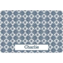 Frisco Boho Damask Personalized Dog & Cat Placemat