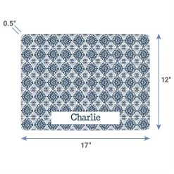 Frisco Boho Damask Personalized Dog & Cat Placemat -Frisco 299562 PT3. AC SS1800 V1636120501