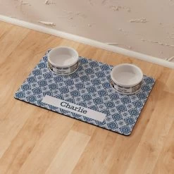 Frisco Boho Damask Personalized Dog & Cat Placemat -Frisco 299562 PT8. AC SS1800 V1636048577