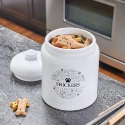 Frisco Ceramic Paw Personalized Treat Jar, 13 Cup, 104oz 8 Frisco Ceramic Paw Personalized Treat Jar, 13 Cup, 104oz -Frisco 301183 PT2. AC SS1800 V1630561600