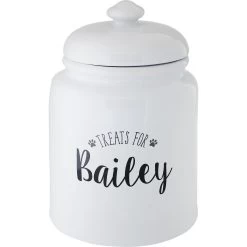 Frisco Ceramic "Treats For" Personalized Treat Jar, 13 Cup, 104oz