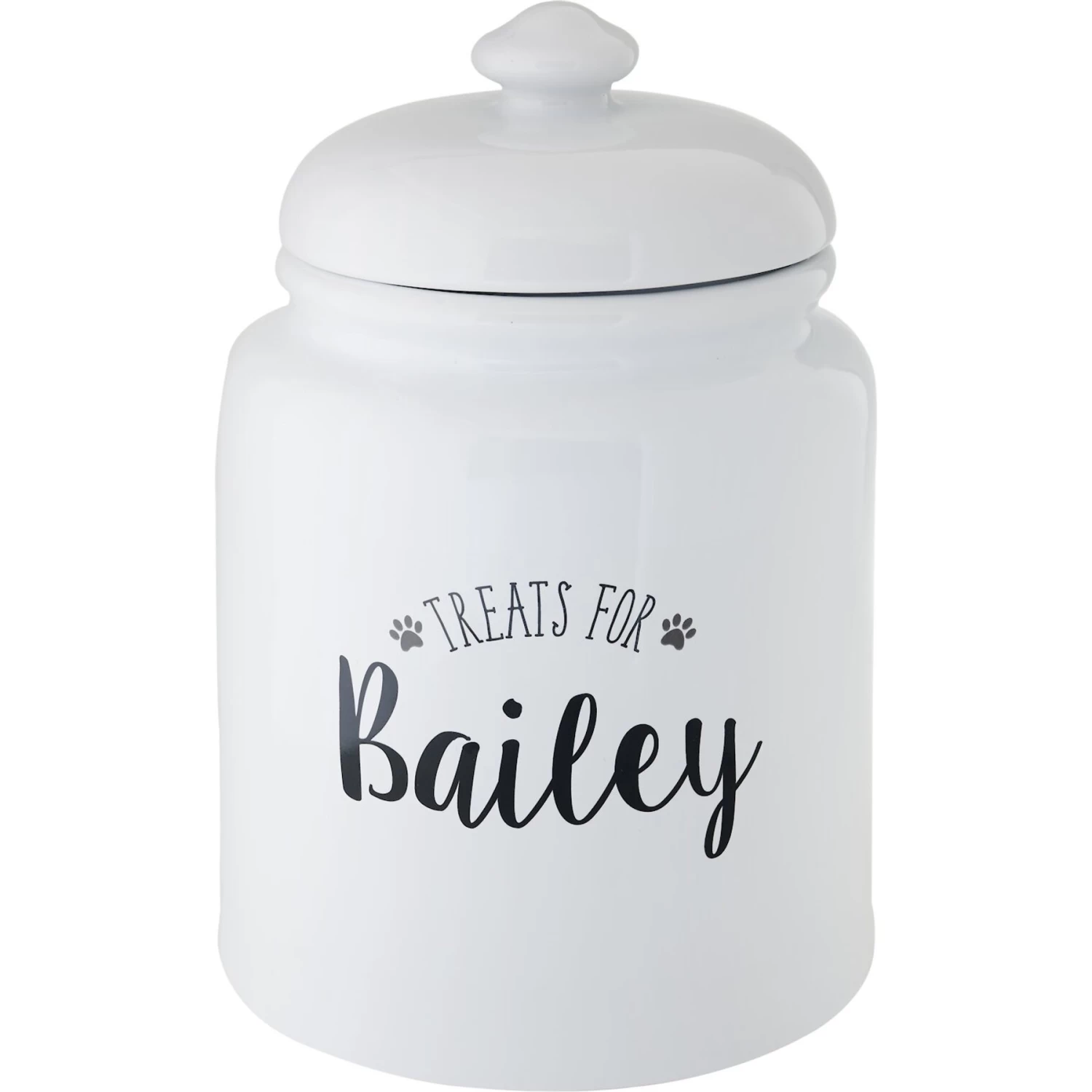 Frisco Ceramic "Treats For" Personalized Treat Jar, 13 Cup, 104oz 1 Frisco Ceramic "Treats For" Personalized Treat Jar, 13 Cup, 104oz