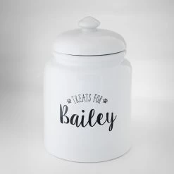 Frisco Ceramic "Treats For" Personalized Treat Jar, 13 Cup, 104oz 9 Frisco Ceramic "Treats For" Personalized Treat Jar, 13 Cup, 104oz -Frisco 301185 PT3. AC SS1800 V1630731988