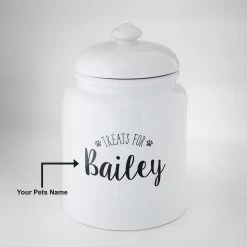 Frisco Ceramic "Treats For" Personalized Treat Jar, 13 Cup, 104oz 11 Frisco Ceramic "Treats For" Personalized Treat Jar, 13 Cup, 104oz -Frisco 301185 PT5. AC SS1800 V1630738303