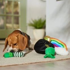 Frisco St. Patrick's Pot Of Gold Hide & Seek Puzzle Plush Squeaky Dog Toy -Frisco 303130 PT4. AC SS1800 V1700163009