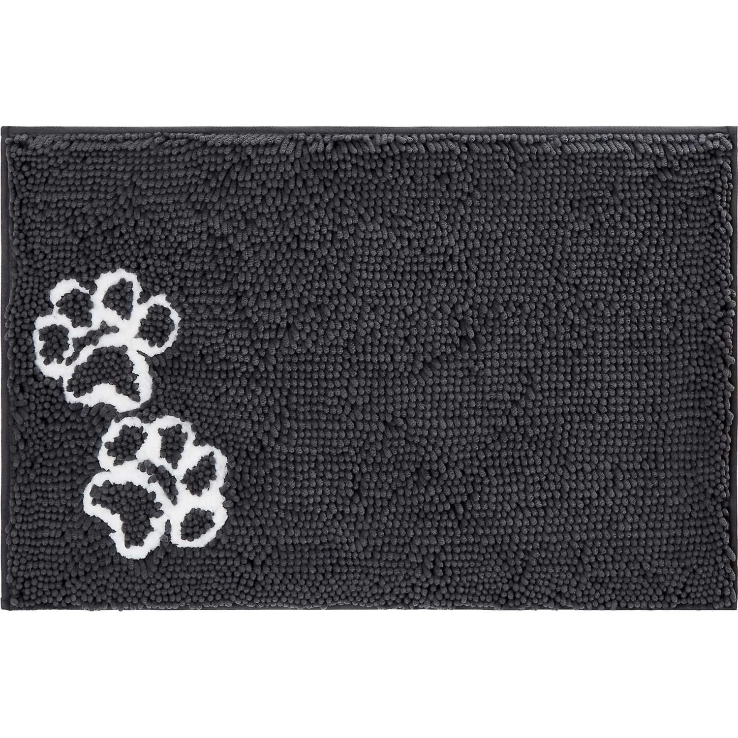 Frisco Microfiber Chenille Shammy Towel & Frisco Microfiber Chenille Paw Print Dog & Cat Mat, Dark Gray 6 Frisco Microfiber Chenille Shammy Towel & Frisco Microfiber Chenille Paw Print Dog & Cat Mat, Dark Gray - Image 6