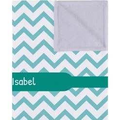Frisco Personalized Subtle Chevron Soft Fleece Cat & Dog Blanket, 30" X 40" -Frisco 304003 PT2. AC SS1800 V1637608925