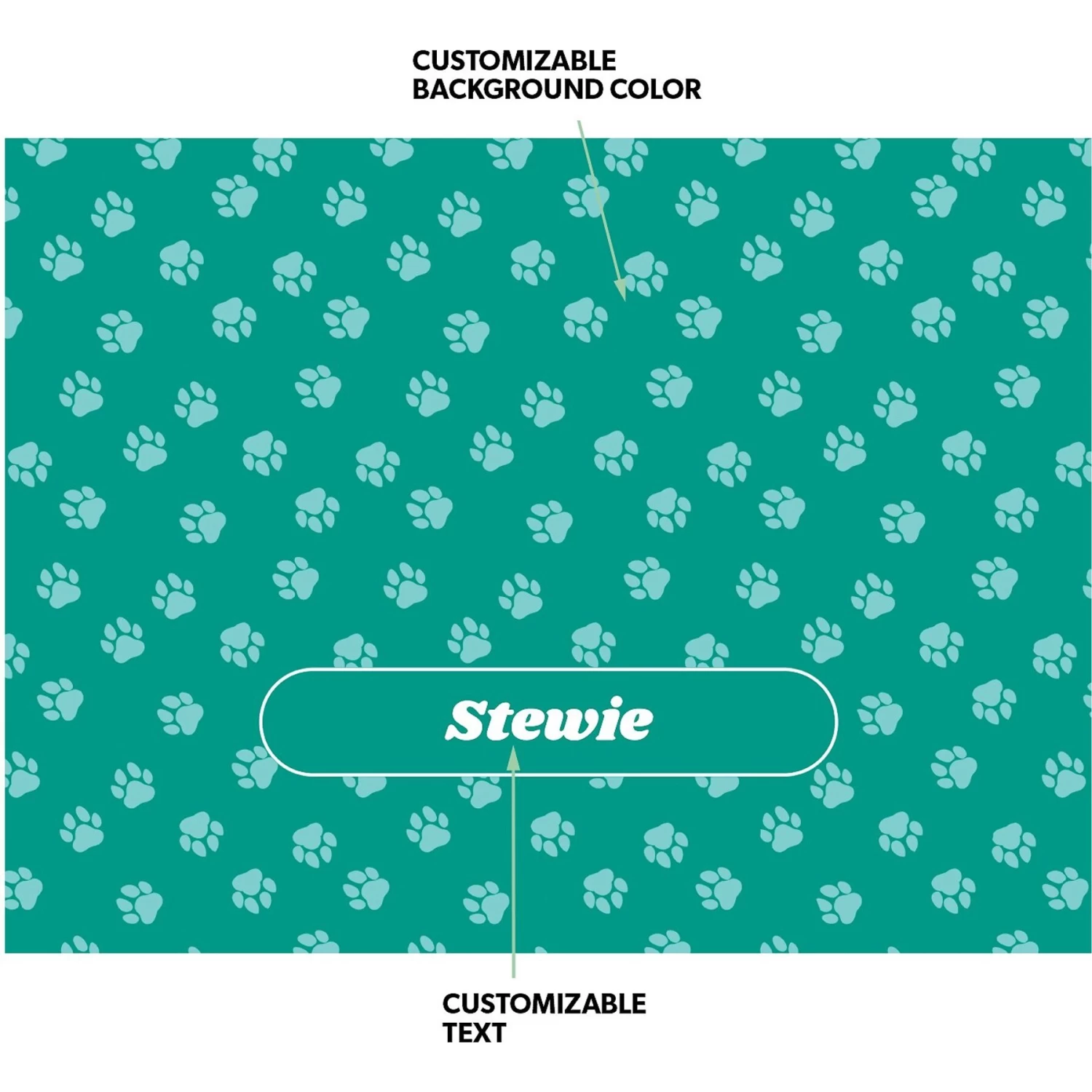 Frisco Personalized Paws Soft Fleece Cat & Dog Blanket, 30" X 40" 4 Frisco Personalized Paws Soft Fleece Cat & Dog Blanket, 30" X 40" - Image 4