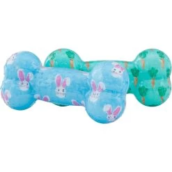 Frisco Easter TPR Bone Squeaky Dog Toy, Medium/Large, 2 Count