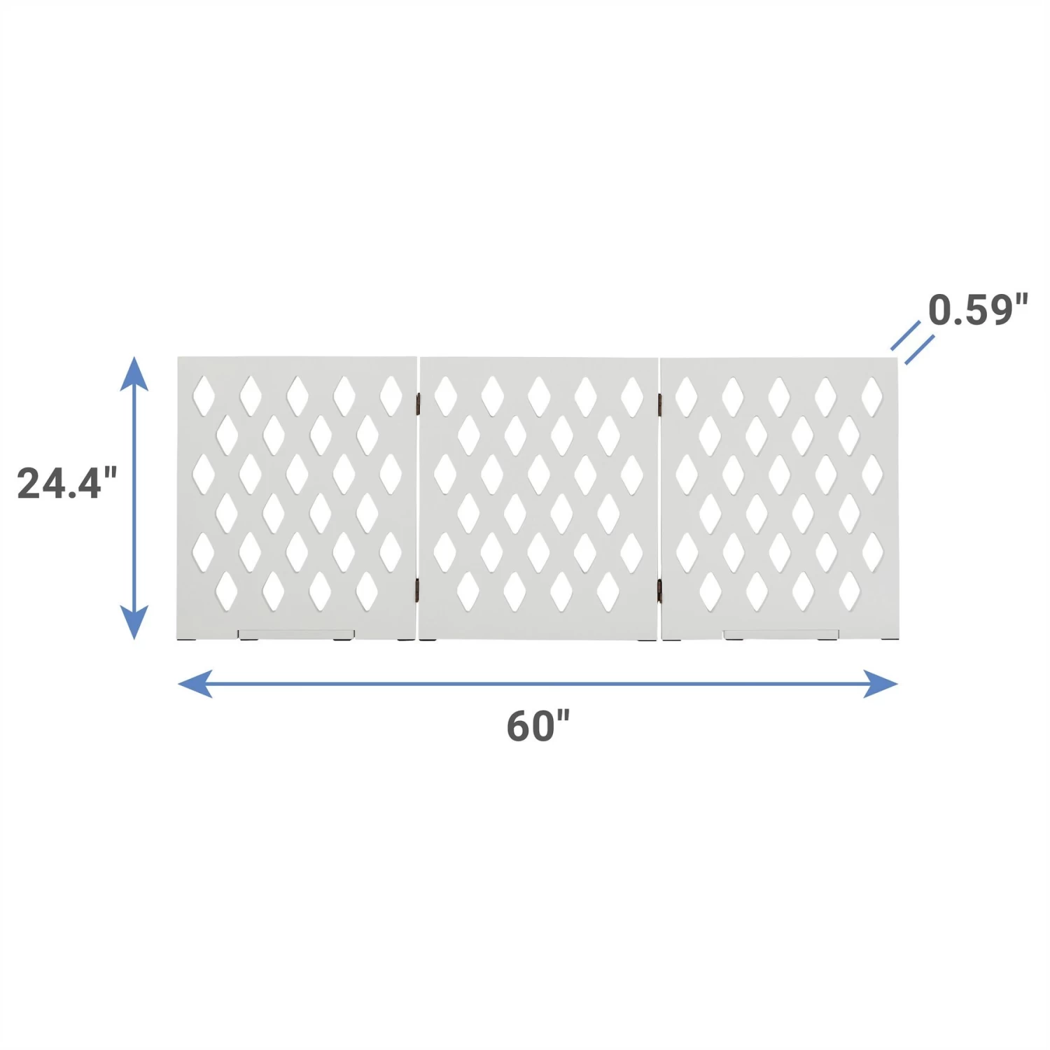 Frisco Deco Diamond Shape 3-Panel Dog Gate 2 Frisco Deco Diamond Shape 3-Panel Dog Gate - Image 2