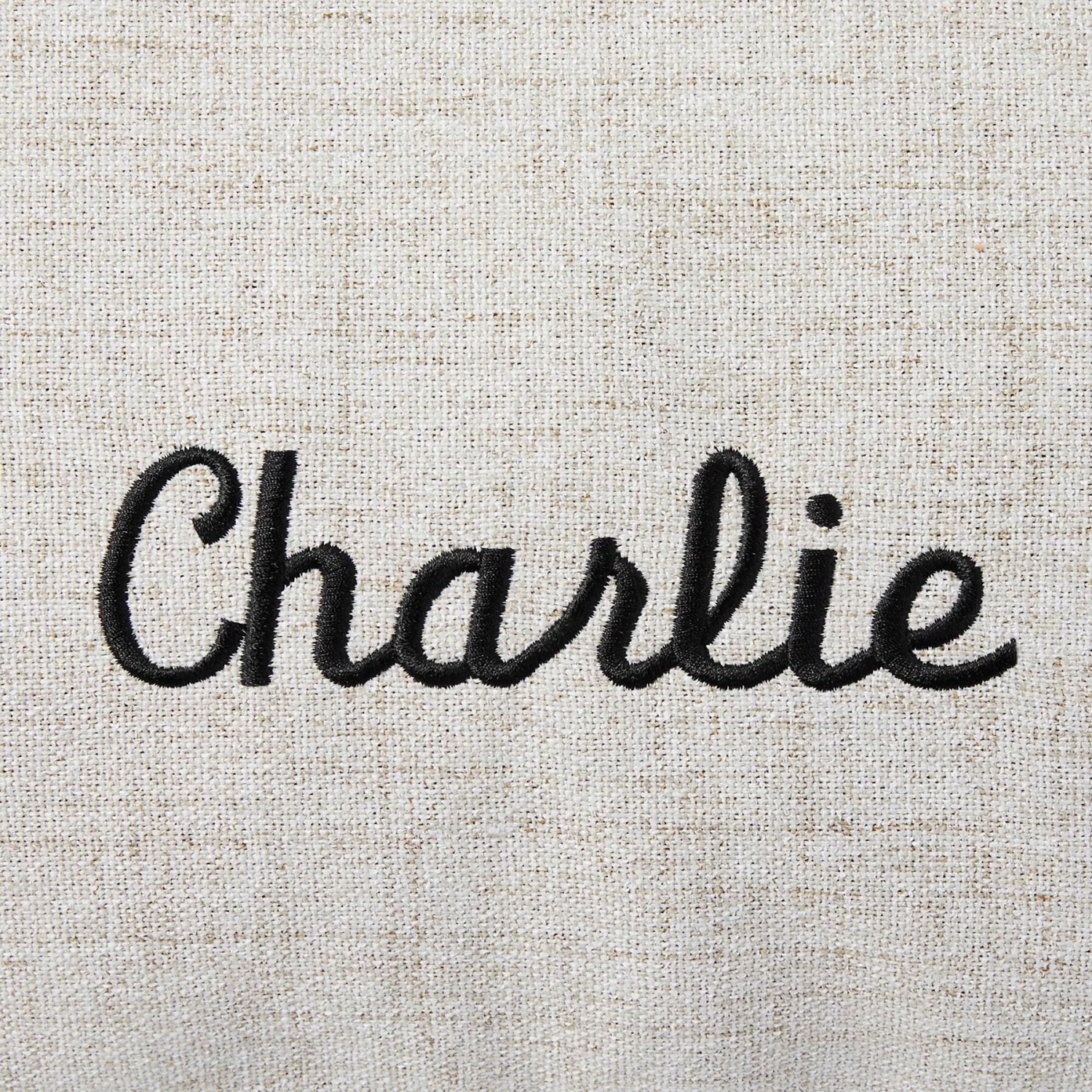 Frisco Personalized Knife Edge Bed, Beige Linen, X-Large 3 Frisco Personalized Knife Edge Bed, Beige Linen, X-Large - Image 3