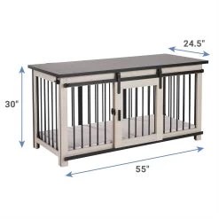 Frisco "Rockford" Dog Crate Credenza & Mat -Frisco 315187 PT3. AC SS1800 V1634217787