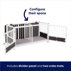 Frisco "Roma" Dog Crate Credenza & Mat -Frisco 315189 PT4. AC SS1800 V1636564342