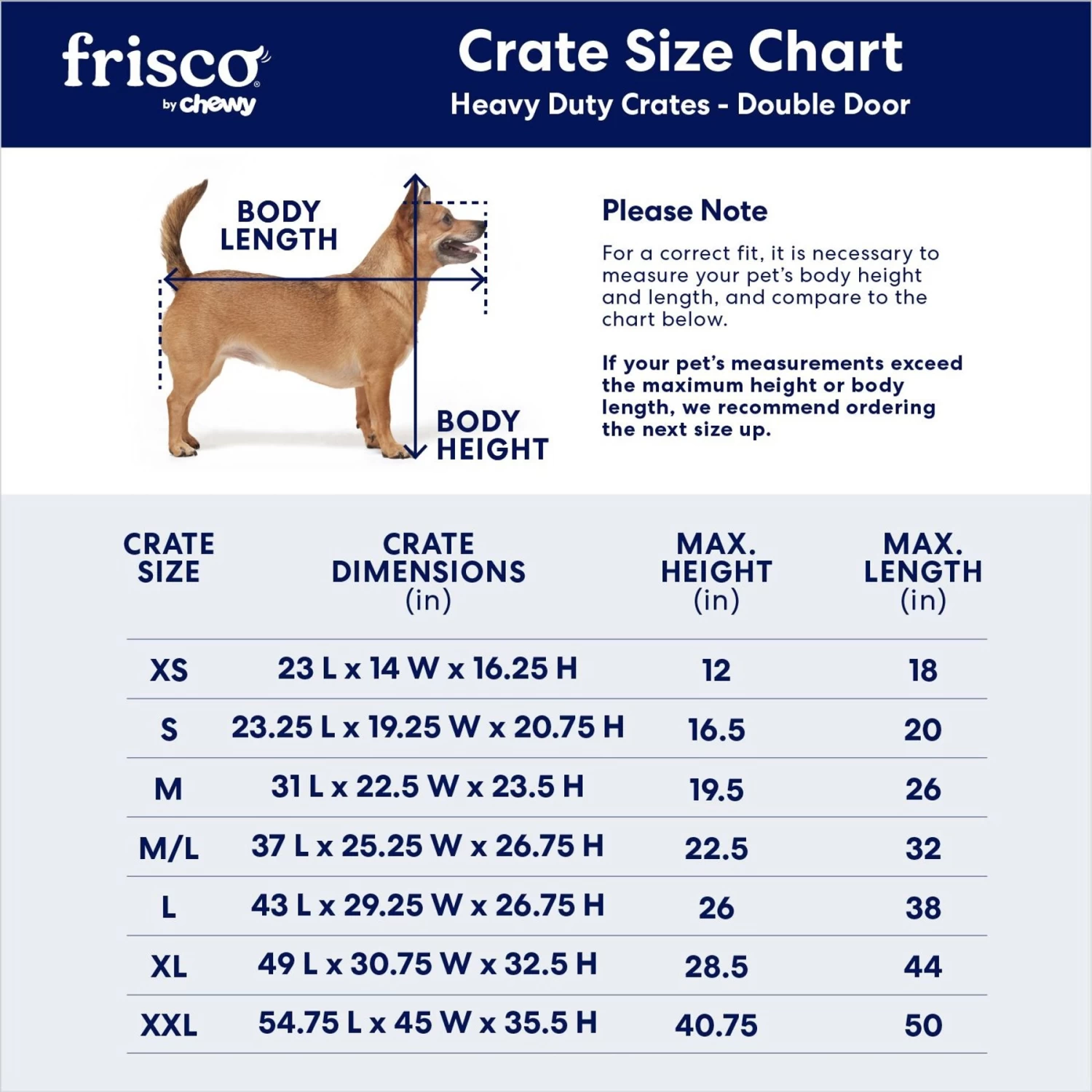 Frisco XX-Large Heavy Duty Enhanced Lock Double Door Wire Dog Crate, Fold & Carry Wire Dog Crate & Mat Kit, 54" 3 Frisco XX-Large Heavy Duty Enhanced Lock Double Door Wire Dog Crate, Fold & Carry Wire Dog Crate & Mat Kit, 54" - Image 3