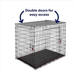 Frisco XX-Large Heavy Duty Enhanced Lock Double Door Wire Dog Crate, Fold & Carry Wire Dog Crate & Mat Kit, 54" 9 Frisco XX-Large Heavy Duty Enhanced Lock Double Door Wire Dog Crate, Fold & Carry Wire Dog Crate & Mat Kit, 54" -Frisco 318116 PT3. AC SS1800 V1634154738