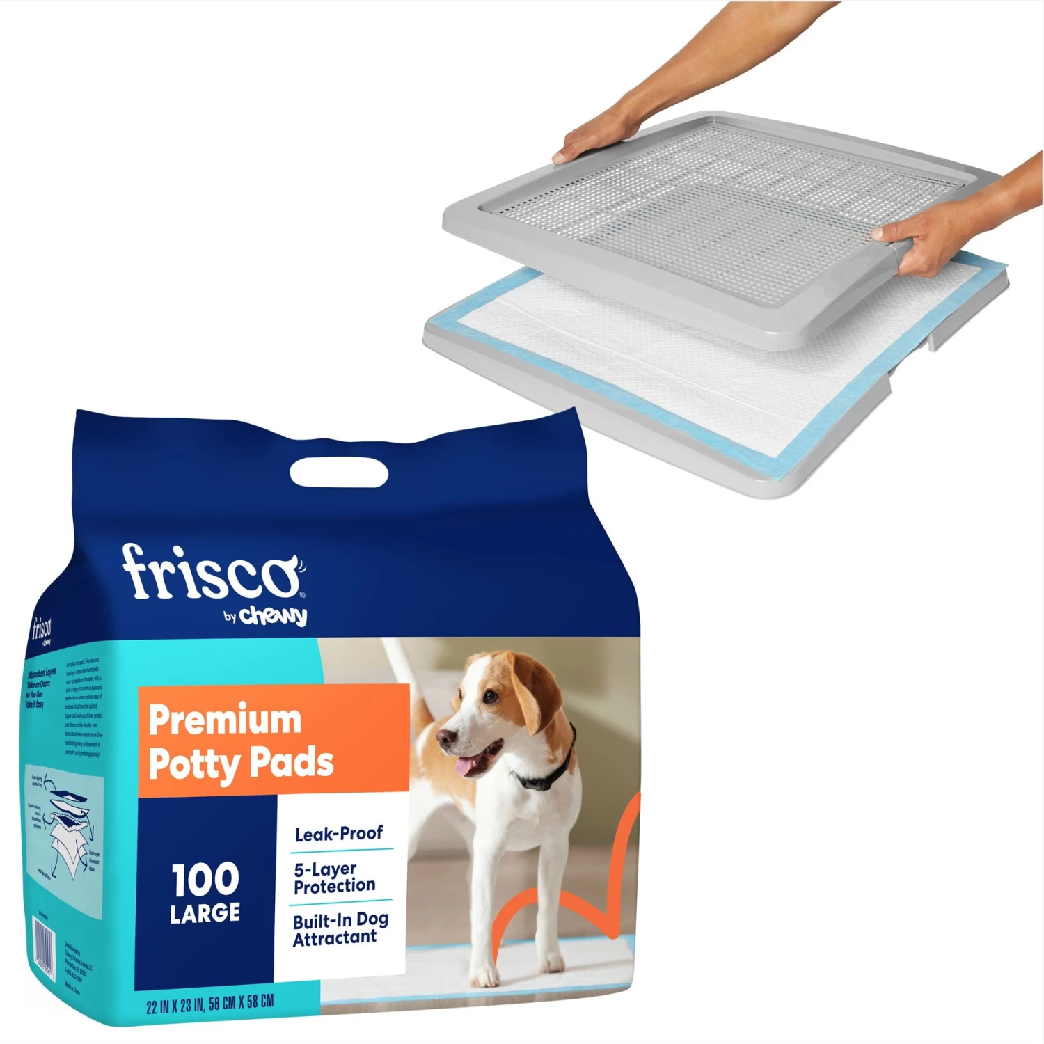 Frisco Training Pad Holder & Frisco Premium Dog Training & Potty Pads 1 Frisco Training Pad Holder & Frisco Premium Dog Training & Potty Pads