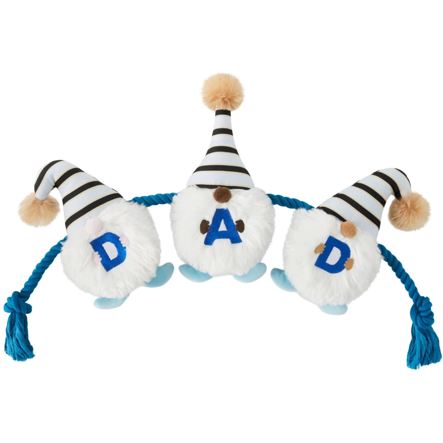 Frisco Dad Gnome Plush With Rope Dog Toy 1 Frisco Dad Gnome Plush With Rope Dog Toy
