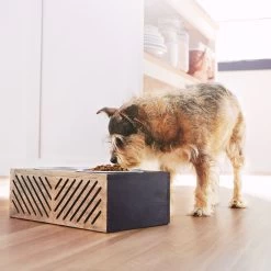 Frisco Premium Wood Elevated Stainless Steel Double Diner Dog & Cat Bowl, Black, 3 Cup 8 Frisco Premium Wood Elevated Stainless Steel Double Diner Dog & Cat Bowl, Black, 3 Cup -Frisco 331509 PT2. AC SS1800 V1657656894