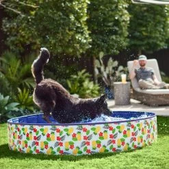 Frisco Outdoor Dog Swimming Pool, Hawaiian Print
