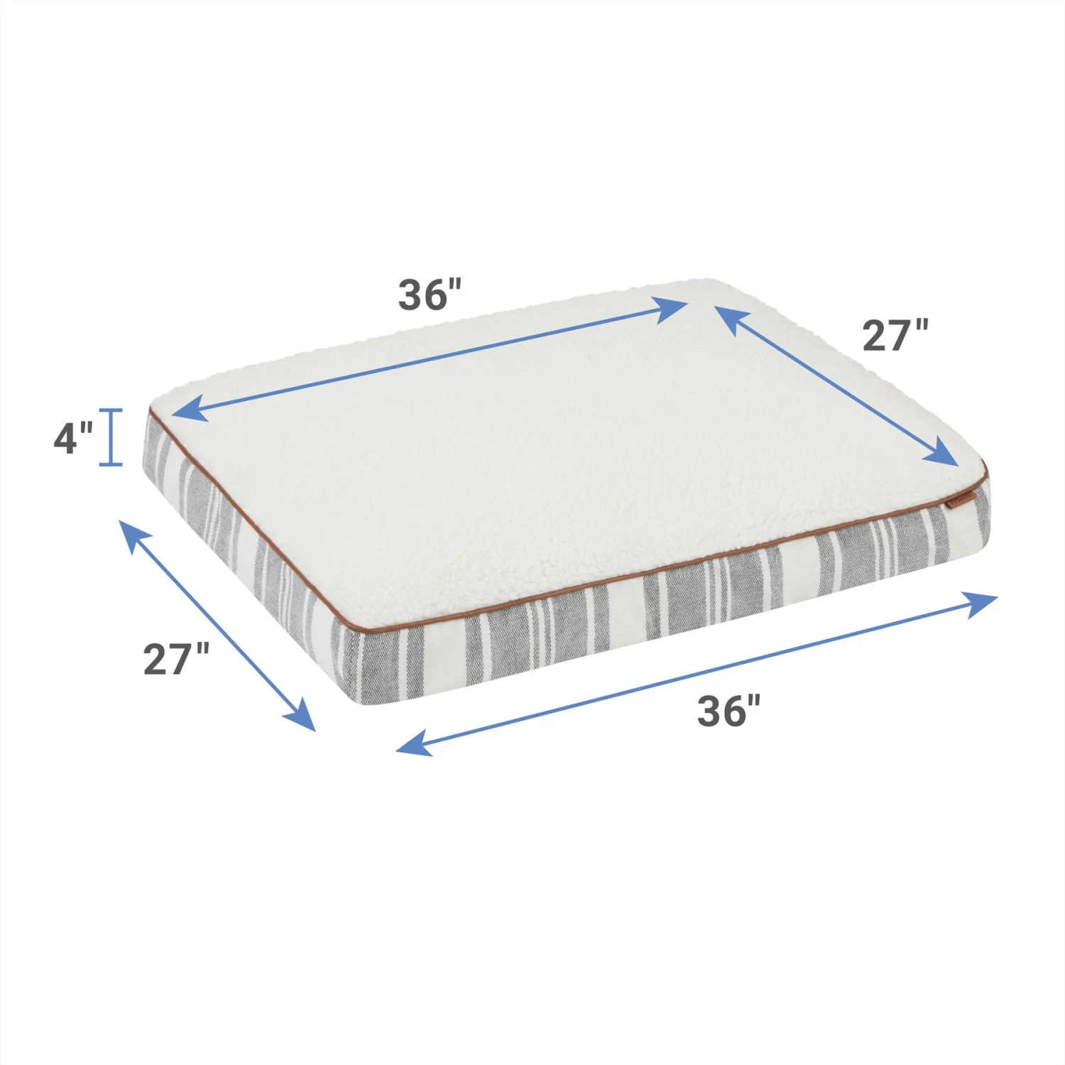 Frisco Farmhouse Rectangular Gusset Dog Bed W/ Removable Cover 2 Frisco Farmhouse Rectangular Gusset Dog Bed W/ Removable Cover - Image 2