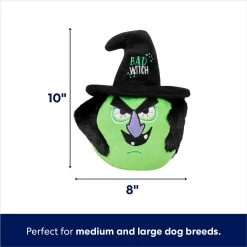 Frisco Halloween Bad Witch Round Plush Squeaky Dog Toy -Frisco 344006 PT1. AC SS1800 V1689878916